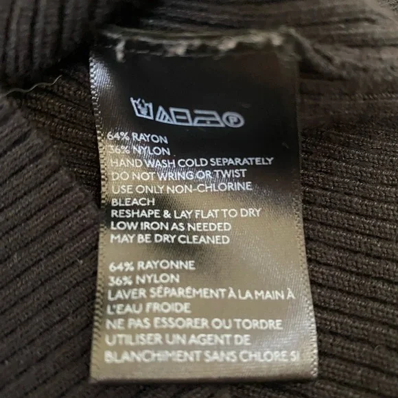 Anthropologie Moth Ribbed Black Button Up Cardigan Short Sleeve Top - Picture 9 of 9